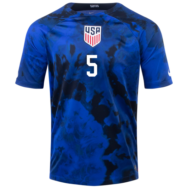 Nike United States Antonee Robinson Away Jersey 22/23 (Bright Blue/White)