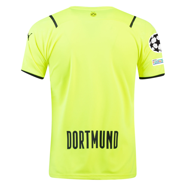 Puma Borussia Dortmund UCL Cup Jersey w/ Champions League Patches 21/22 (Safety Yellow/Puma Black)