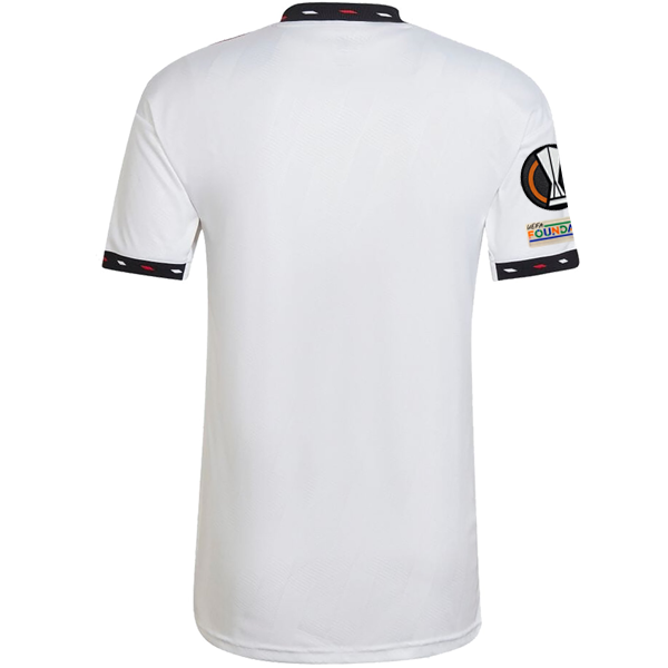 adidas Manchester United Away Jersey w/ Europa League Patches 22/23 (White)