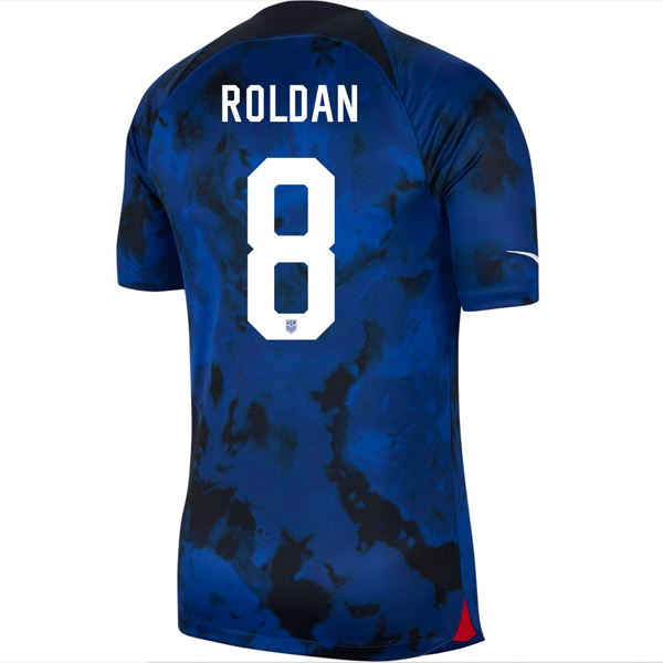 Nike United States Cristian Roldan Authentic Match Away Jersey 22/23 (Bright Blue/White)